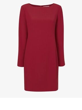 MM Lafleur Regina Eco Heavy Crepe Dress in Cerise (Size 6)